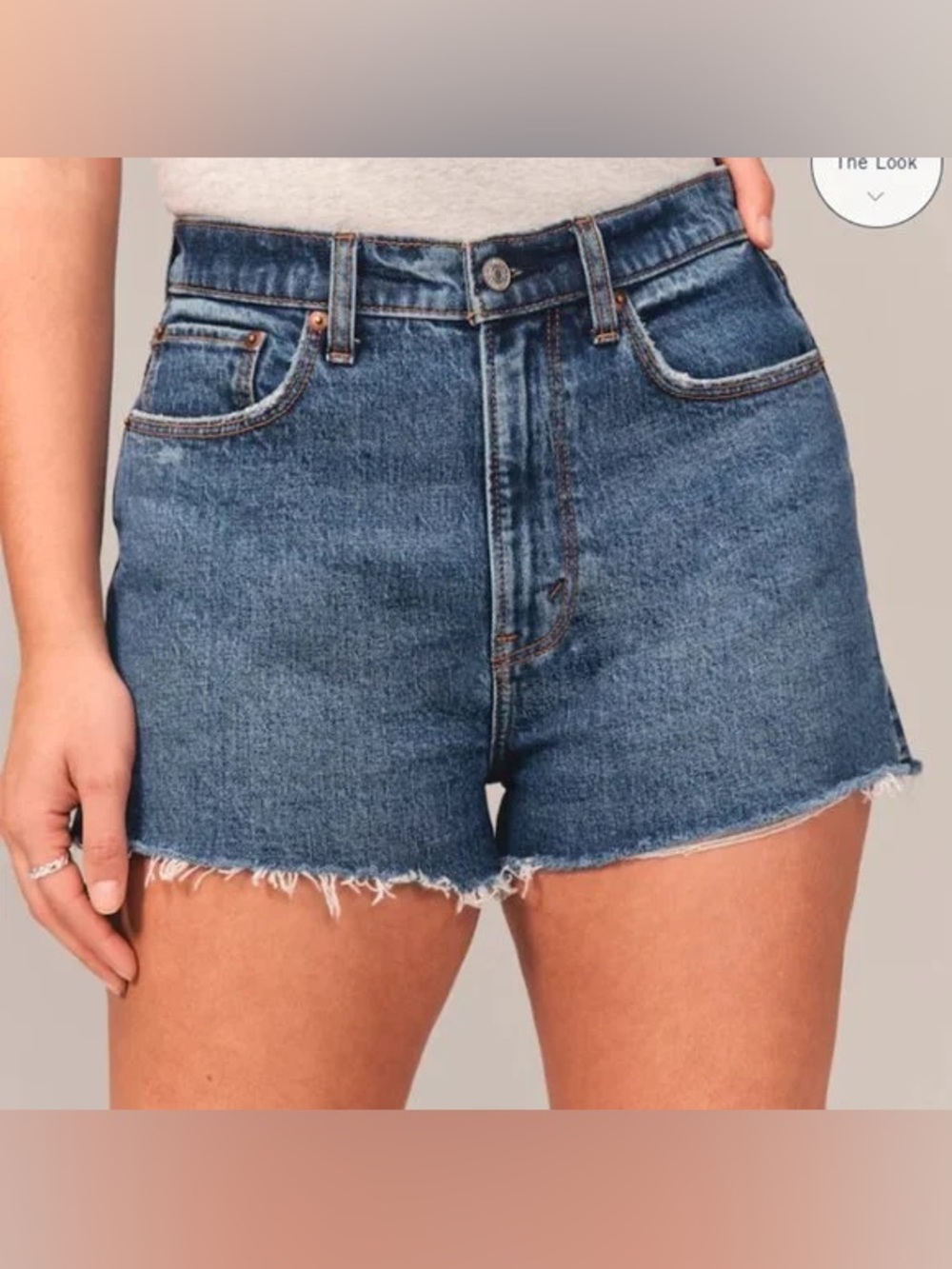 Abercrombie & Fitch Curve Love High-Rise Mom Short